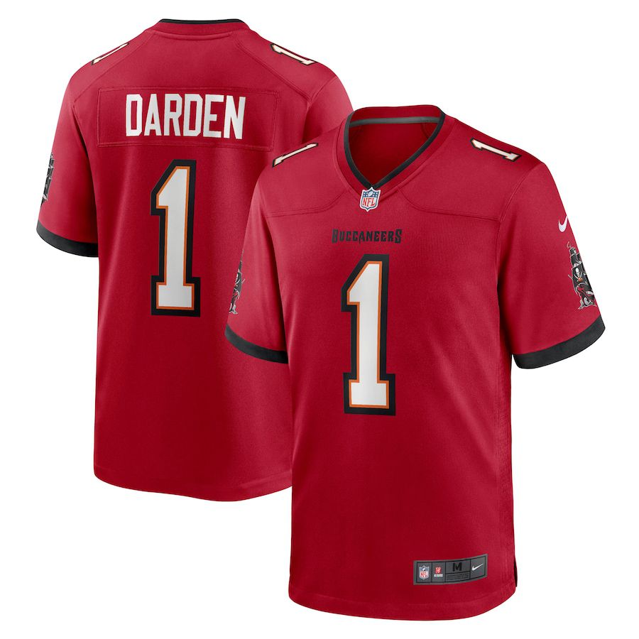 Men Tampa Bay Buccaneers #1 Jaelon Darden Nike Red Game NFL Jersey->tampa bay buccaneers->NFL Jersey